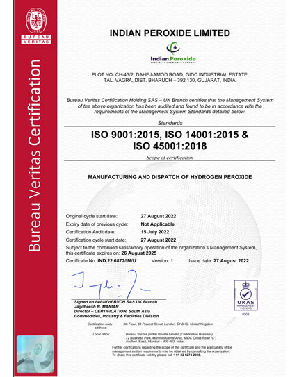 ISO Certificate